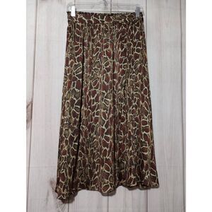 Zara‎ Skirt Ladies Small Pull On Waist Maxi Length Animal Print